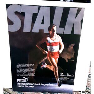 1985 Puma TX-3 Running Shoes Marcus Nenow Original Print Ad